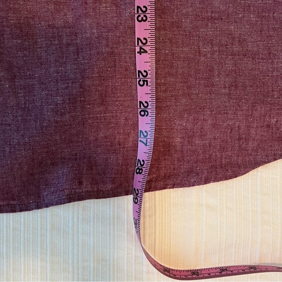 2/$30 Lane Bryant Linen Blend Purple Sleeveless Button Down Shirt - Picture 12 of 12